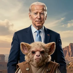 joe biden is obi - wan kenobi, movie poster, hyperdetailed, artstation, cgsociety, 8 k