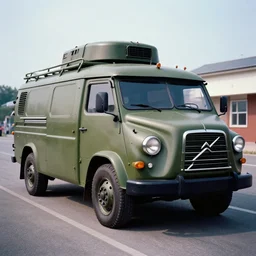 futuristic concept citroen h van volvo military, ektachrome photograph, volumetric lighting, f 8 aperture, cinematic eastman 5 3 8 4 film