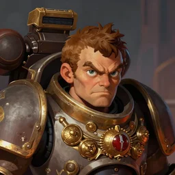 mister bean  as God Emperor of Mankind, warhammer 40k, closeup character portrait art by Donato Giancola, Craig Mullins, digital art, trending on artstation