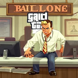 caillou robbing a bank, gta 5 loadscreen art