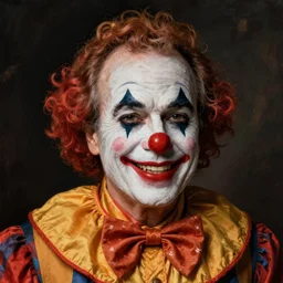 portrait of rudy guliani as a clown