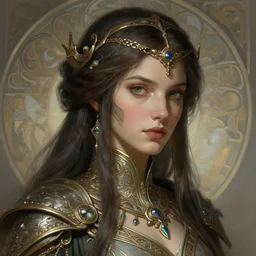 scifi woman, deep focus, d & d, fantasy, intricate, elegant, highly detailed, digital painting, artstation, concept art, matte, sharp focus, illustration, hearthstone, photorealism, soft volumetric lights, art by moebius and artgerm and greg rutkowski and alphonse mucha