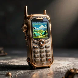 a steampunk cellphone