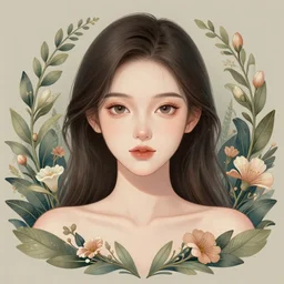 centered beautiful detailed front view portrait of a woman with ornate growing around, ornamentation, flowers, elegant, beautifully soft lit, by wayne barlowe, peter mohrbacher, kelly mckernan,