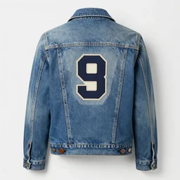 back patch of brattagh vannin on a jeans jacket. 8 0's
