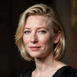 portrait of cate blanchett by Edmund Blair Leighton