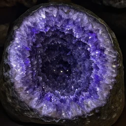 photo inside an amethyst cave