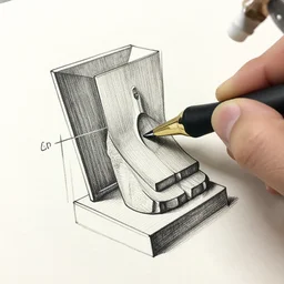 escher on an etch - a - sketch