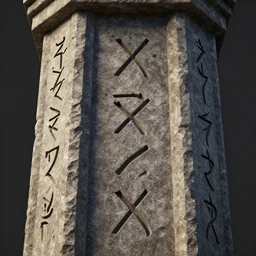 magic runes carved in a stone column, concept art, cgsociety, octane render, trending on artstation, artstationHD, artstationHQ, unreal engine, 8k