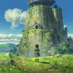the platonic ideal of botw - studio - ghibli dream landscape moment