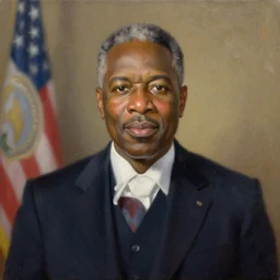 presidential portrait of mayor mccheese, oil on canvas