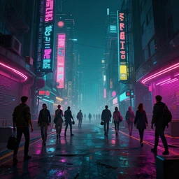 photo environement cyberpunk street : 4, 4 k rtx hdr volume light concept studio matte painting environement digital illustration style cyberpunk 2 0 7 7 artstation artur tarnowski, mihai muscan, marcin tomalak, marta leydy, marcin stepien, charlotte hughes, zuzanna dabrowa neon bioluminiscence