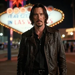 keanu reaves starring in fear and loathing in las vegas, 4 k cinematic octane render