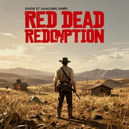 red dead redemption art style, rockstar games