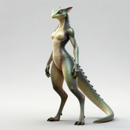 character render of a beautiful feminine anthro reptile Argonian fursona with a slender tail and detailed smooth scales from Skyrim, highly detailed, octane render, cgsociety, loverslab, furaffinity