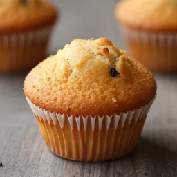 a muffin on fire