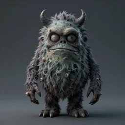 portrait of a creepy monster by gris grimly, octane render, 8 k, high quality