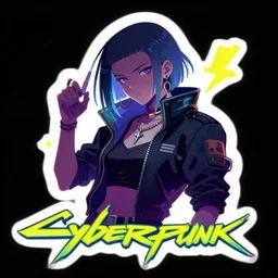 cyberpunk sticker