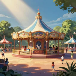 summer fair by disney concept artists, blunt borders, rule of thirds