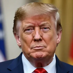 donald trump as a bald man