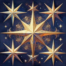 star abstract designs by casey weldon and martine johana, rich colors, intricate, elegant, highly detailed, centered, digital painting, artstation, concept art, smooth, sharp focus, illustration