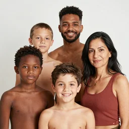 family portrait but their skin is salami, stock photo, high quality, award winning, sony A7s