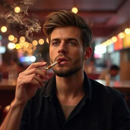 photo of andrej karpathy smoking a cigarette