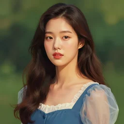 A beautiful portrait of Park Shin-hye, digital art by Eugene de Blaas and Ross Tran, vibrant color scheme, highly detailed, in the style of romanticism, cinematic, artstation, Greg rutkowski