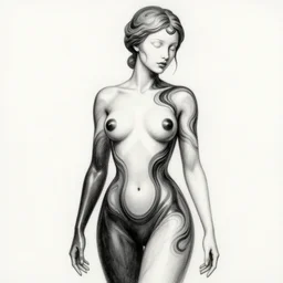 pencil drawing illustration, white bodypaint, neobrutalistic, statue of beautiful female body and black swirling latex acrylic portrait, black latex sculpt, minimalism, female photography, mechanical superstructure, sacred geometry, 8 k, cinematic, beautiful light, sculpture of carving marble filigree ornaments, tafy laplanche, cheolhee lim, bazevian delacapuciniere,