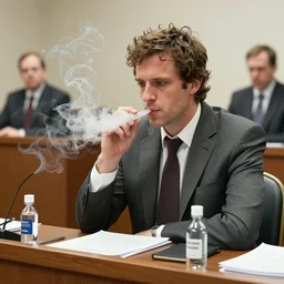 courtroom sketch jordan peterson snorting ketamine
