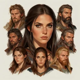 head and shoulders portrait of a barbarian, female, high fantasy, dnd, digital illustration, by luis royo, magali villeneuve, donato giancola, wlop, krenz cushart, artgerm