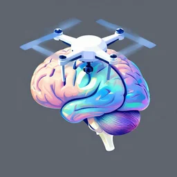 iridescent human brain melting, drone - shot, highly detailed, central composition, isometric, bold vector art, esports logo. by wlop, tooth wu, alena aenami, beeple