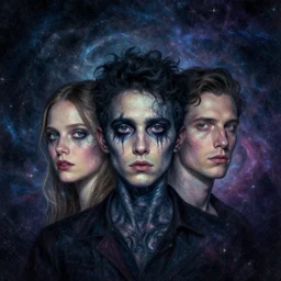 surreal portrait art by jerico santander, heidi taillefer, mark ryden rendered by binx. ly in cosmic horror style in portrait mode with discodiffusion