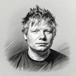 Ed Sheeran, pencil drawing