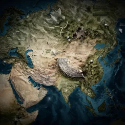 dramatic map over game of thrones world