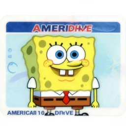 Spongebob Squarepants american drive license high quality scan. 4k.
