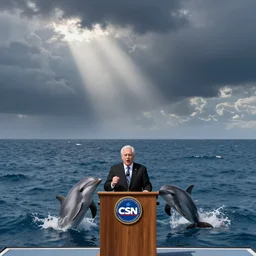 Bottlenose dolphin senator, dolphin speaking at Congress, representing Atlantic ocean, C-SPAN footage