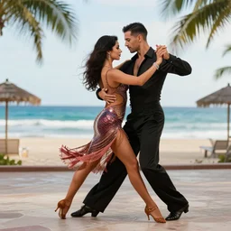 intimate salsa dancing at the copacabana