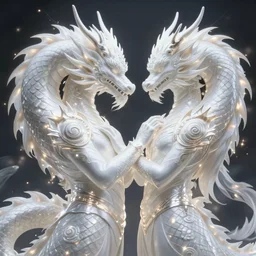 all that we could have been you and me if it wasn't you and me,, white dragon, intricate, elegant, glowing lights,, highly detailed, digital painting, artstation, glamor pose, concept art, smooth, sharp focus, illustration, art by wlop and greg rutkowski
