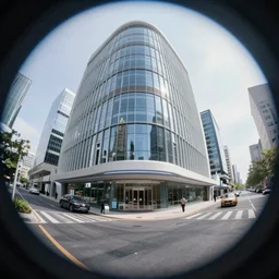 street view, new!!!!!! futuristic!!!!, trending on artstation, fisheye!!! lens