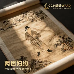 the scroll painting of ancient Chinese figure,by Wudaozi