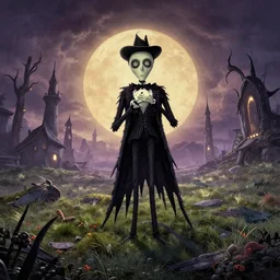 a landscape by tim burton