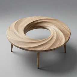 table warping around itself concept art