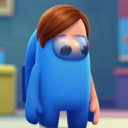 Screenshot of Emma Watson in Among Us video game