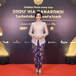 Demi Rose wearing Kebaya, full body shot, award winning photography, Instagram, 4K UHD