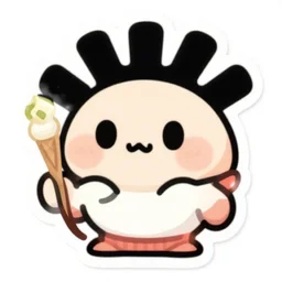 cute miss mascot incisache incisache fraxure food sticker art, cronobreaker, beeple game icon
