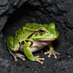 frog in the coal mine