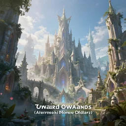 in an ethereal magic elven city, highly detailed, 4 k, hdr, award - winning, octane render, artstation