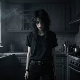 darkness emo black smoke kitchen