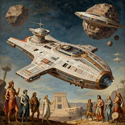 aztec design, aztec aztec spaceship!!!! aztec technology aztec spaceship docking on asteroid!!! aztecs technology by hendrick avercamp, raphael!!!, martin johnm bernardo belloto!!!, alexandre cabanel!!!!, renaissance artwork, digital!!!!